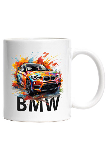 StoryGift Romania Cana Cu Masina, BMW, Splash, Watercolor, Vopsea, Multicolor...