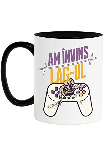 StoryGift Romania Cana Am invins Lag-ul maneta joc video mana schelete, 330ml...