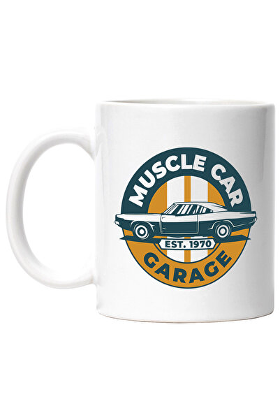 StoryGift Romania Cana Cu Mesaj In Engleza Muscle Car Garage, Masina, Emblema...