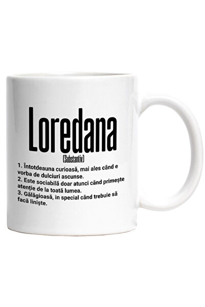 StoryGift Romania Cana Cu Numele Loredana, si Mesaj Motivational, Creativa, D...