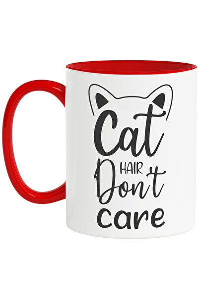 StoryGift Romania Cana cu urechiuse de pisica si cu textul "Cat hair don't ca...