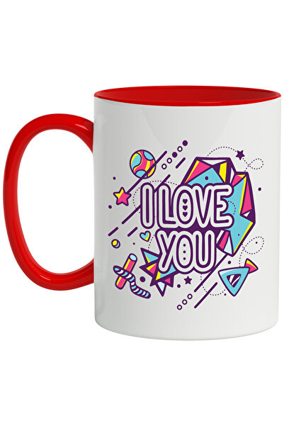 StoryGift Romania Cana Cu Mesaj In Engleza I Love You, Te Iubesc, Abstract, M...