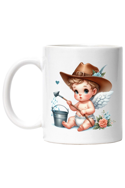 StoryGift Romania Cana cu un bebelus cu aripi de ingeras | ilustratie | galea...