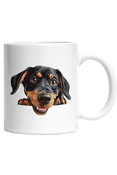 StoryGift Romania Cana cu un catel vesel care asteapta sa se joace cu stapanu...