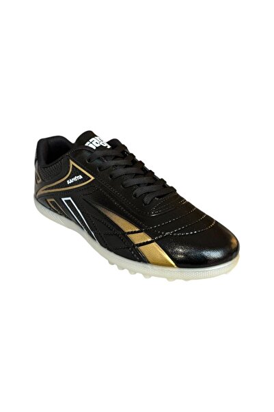 Liger Erkek Halı Saha Futbol Ayakkabısı SİYAH - ALTIN