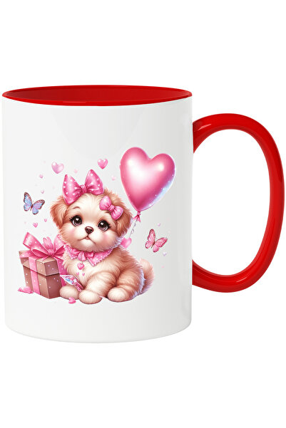 StoryGift Romania Cana cu o catelusa imbujorata | timida | ilustratie | cadou...