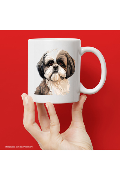 StoryGift Romania Cana cu un catelus blanos, ilustratie, jucaus, vesel, pentr...