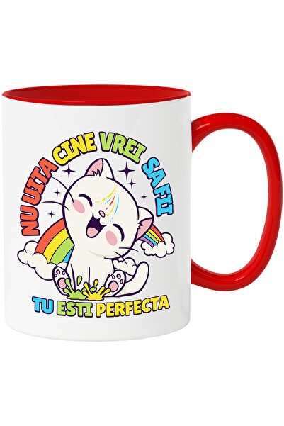 StoryGift Romania Happy Cat Mug Don't Forget Who You Want to Be You Are Perfe...