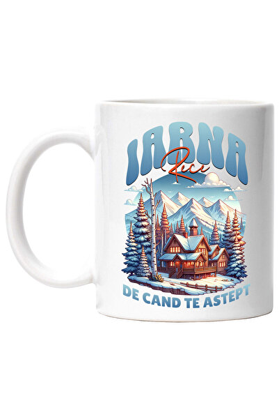 StoryGift Romania Cana cu Priveliste Cabana in Padure Zapada Text De Cand Te ...