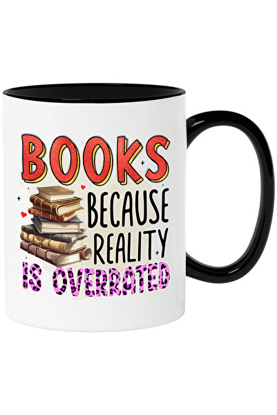 StoryGift Romania Cana cu mesajul "Books, because reality is overrated", cart...