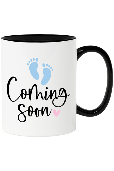 StoryGift Romania Cana Cu Text in Engleza Coming Soon, Nastere, Copii, Bebelu...