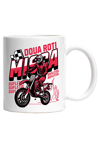 StoryGift Romania Cana cu Cursa Barbat In Echipament Profesionist Motocicleta...