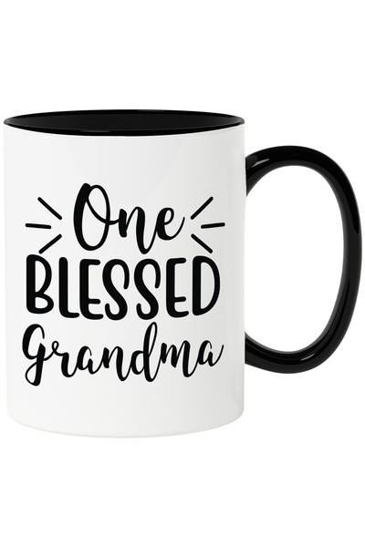 StoryGift Romania Cana cu textul "One blessed grandma" - o bunica binecuvanta...