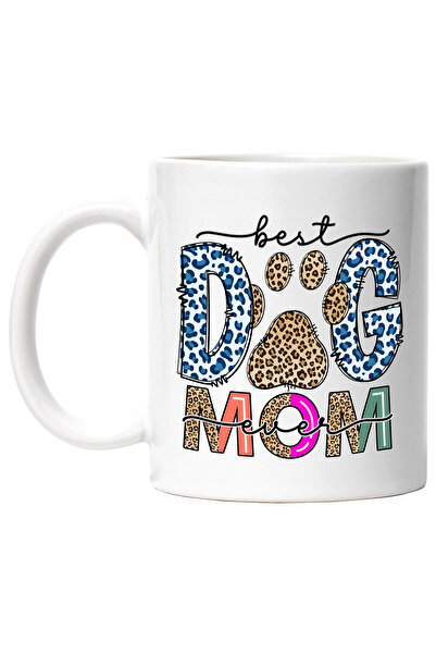 StoryGift Romania Cana cu mesajul "Best Dog Mom ever", caine, animal de compa...