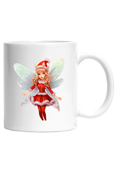 StoryGift Romania Cana cu o fata frumusica in costum de craciunita | ilustrat...