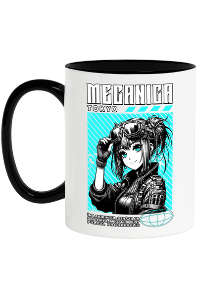 StoryGift Romania Cana fata cu ochelari de mecanic Mecanica Tokyo. Urban, 330...