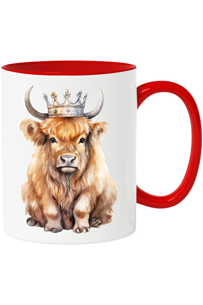 StoryGift Romania Cana cu un zimbru serios care poarta o coroana argintie | i...