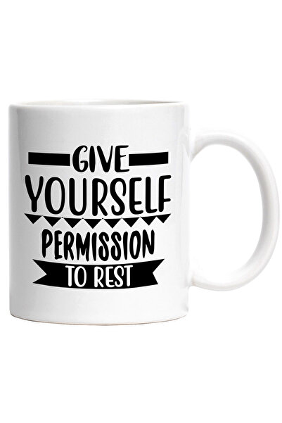 StoryGift Romania Cana cu mesajul "Give yourself permission to rest" - da-ti ...