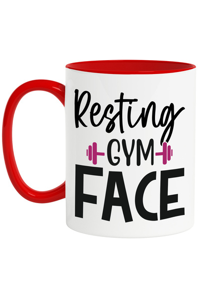 StoryGift Romania Cana cu haltera pentru iubitorii de fitness cu textul in en...