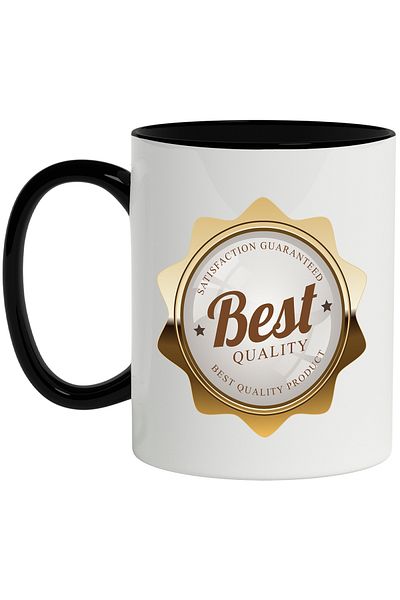 StoryGift Romania Cana Cu Mesaj In Engleza Best Quality Product, Insigna, Stele, Umbra, Multicolor, Cu Maner Negru