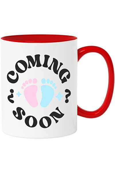 StoryGift Romania Cana Cu Text in Engleza Coming soon, Anunt Sarcina, Insarci...