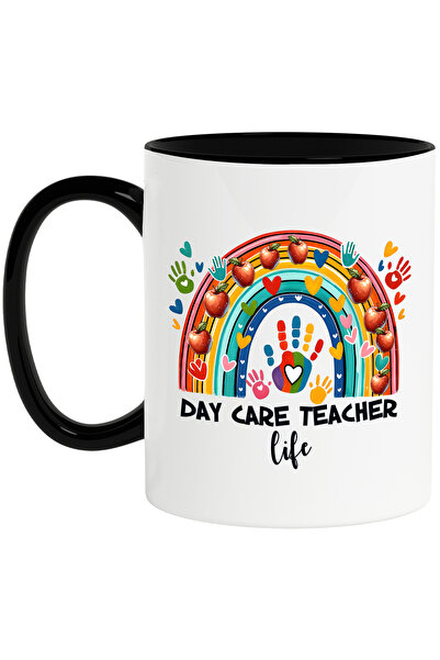 StoryGift Romania Cana cu mesajul "Day care teacher life", ilustratie, scoala...