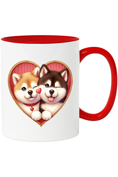 StoryGift Romania Cana cu o catelusa si un catel | ilustratie | Akita Inu si ...