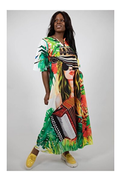 FASHIONLAND ROCHIE LUNGA CU BUZUNARE SI MANECI CLOPOT ELECTRIC CATHALEE TALIE...