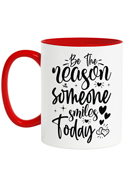 StoryGift Romania Cana cu inimioare si textul in engleza "Be the reason someo...