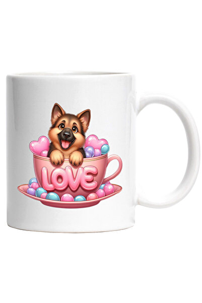 StoryGift Romania Cana cu un catel lup care sta intr-o ceasca | ilustratie | ...