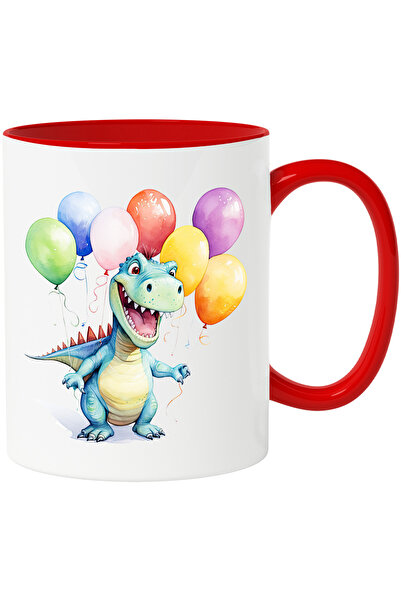 StoryGift Romania Cana cu un dinozaur verde fericit | ilustratie | veselie | ...