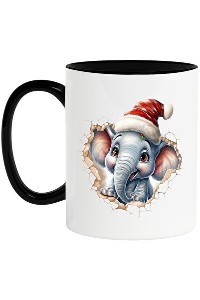 StoryGift Romania Cana cu un elefant micut care scoate capul printr-un perete...