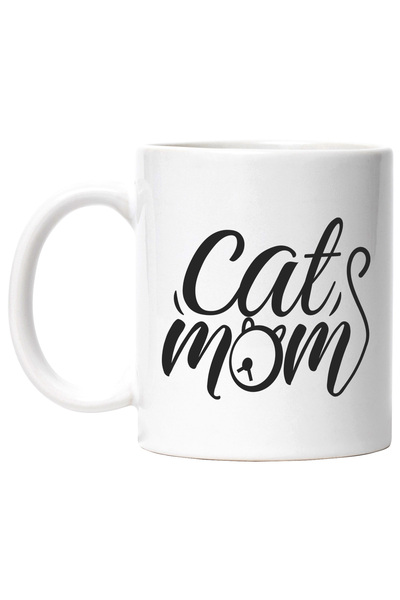StoryGift Romania Cana cu ilustratie afisand un cap de pisica si mesajul "Cat...