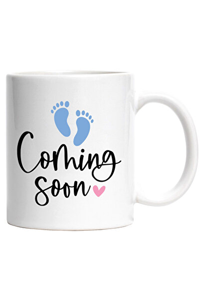 StoryGift Romania Cana Cu Text in Engleza Coming Soon, Nastere, Copii, Bebelu...