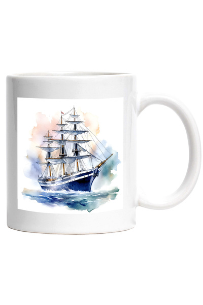 StoryGift Romania Cana cu un vapor care navigheaza intr-o zi linistita | ilus...