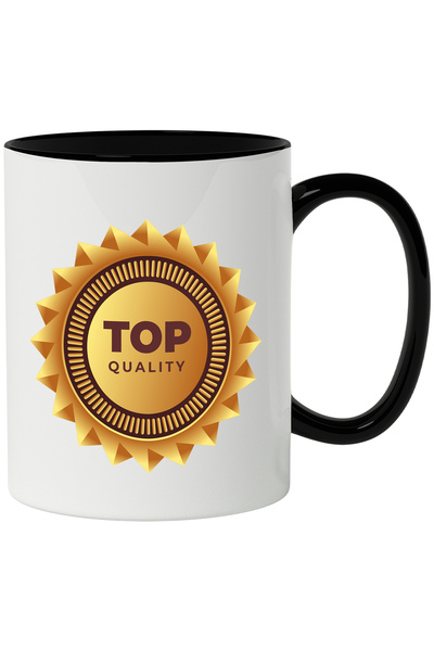 StoryGift Romania Cana Cu Mesaj In Engleza Premium, Dungi, Insigna, Multicolo...