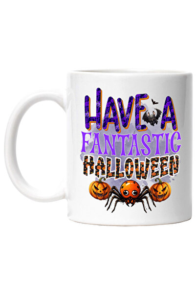 StoryGift Romania Cana cu mesajul "Have a fantastic Halloween", ilustratie, s...