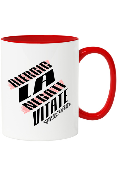 StoryGift Romania Cana cu Iluzie Optica Design Scari Text Alergic La Negativi...