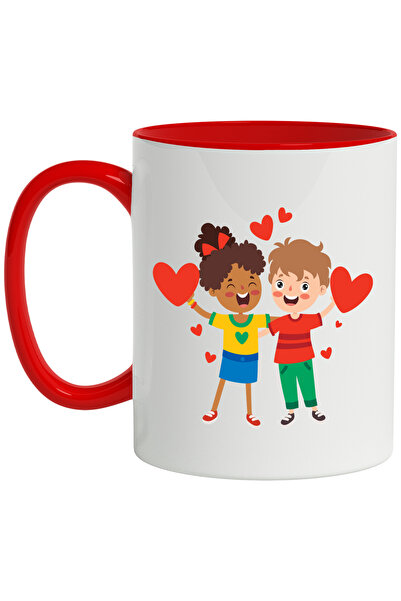 StoryGift Romania Cana Cu Copii, Inimi, Dragoste, Iubire, Funda, Imbratisare,...