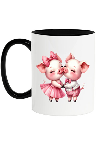 StoryGift Romania Cana cu o purcelusa si un purcelus, ilustratie, funda, roch...