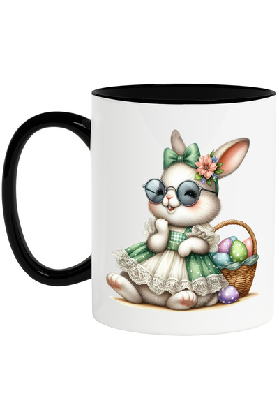 StoryGift Romania Cana cu o iepuroaica in rochita verde | ilustratie | imbujo...