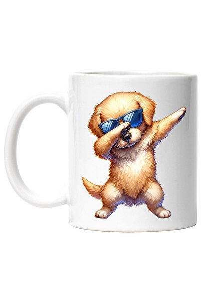 StoryGift Romania Cana cu un catel Golden Retriever care danseaza | ochelari ...