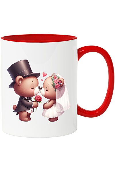 StoryGift Romania Cana cu o ursoaica si un urs la nunta | ilustratie | inimio...