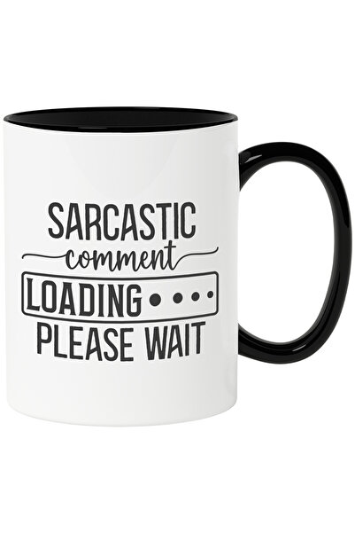 StoryGift Romania Cana cu textul "Comentariul sarcastic se incarca... Astepta...
