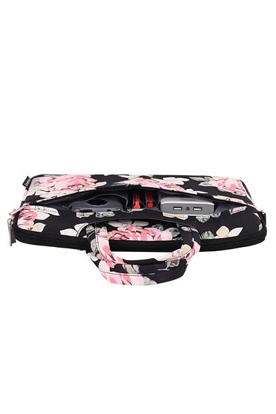 canvasartisan Laptop Bag For 14 Inch, Durable Polyester Design With Zipper, Briefcase (C22), Black