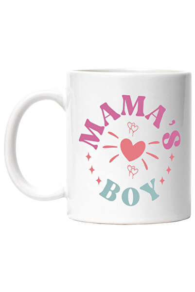 StoryGift Romania Cana cu inimioare si textul "Mama's boy" - baietelul mamei ...