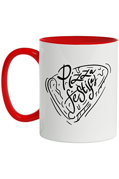 StoryGift Romania Cana Cu Mesaj In Engleza Pizza Festifal, Felie, Mancare, Br...