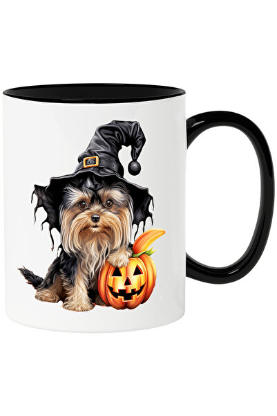 StoryGift Romania Cana cu un catel de talie mica | blanos | cu palarie de vra...