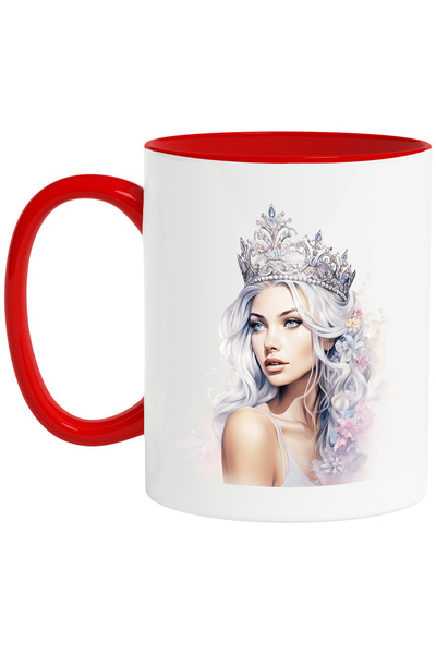 StoryGift Romania Cana cu o femeie frumoasa | ilustratie | regina | coroana |...