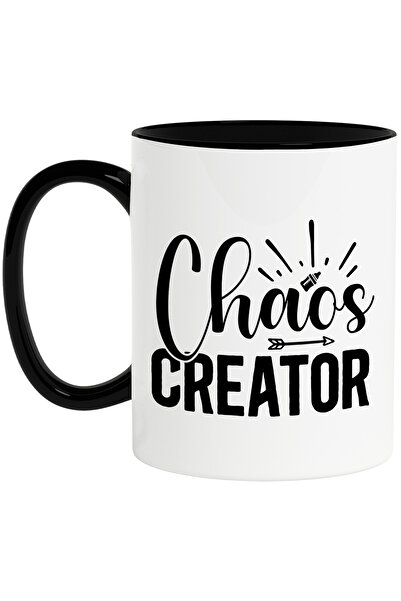 StoryGift Romania Cana cu ilustratie afisand un biberon si textul "Chaos crea...